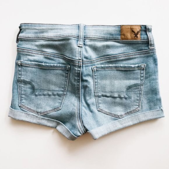 American Eagle Hi Rise Shortie Shorts 4 - Picture 4 of 6